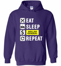 Eat Sleep Dollar General Repeat Hoodie