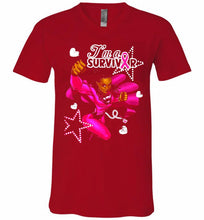 I'm A Survivor What Does Not Destrory Me Makes Me Stronger V-Neck Shirt