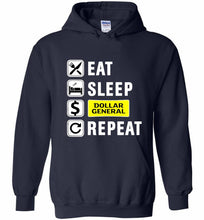 Eat Sleep Dollar General Repeat Hoodie