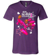 I'm A Survivor What Does Not Destrory Me Makes Me Stronger V-Neck Shirt