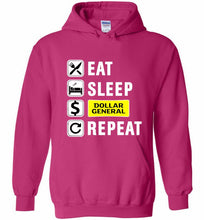 Eat Sleep Dollar General Repeat Hoodie