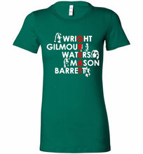 Pink Floyd Great Wright Gilmous Waters Mason Bella Ladies Tee