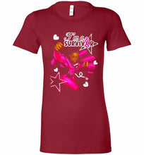 I'm A Survivor What Does Not Destrory Me Makes Me Stronger Bella Ladies Tee