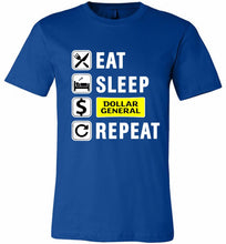 Eat Sleep Dollar General Repeat Canvas USA