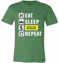 Eat Sleep Dollar General Repeat Canvas USA