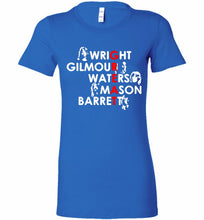 Pink Floyd Great Wright Gilmous Waters Mason Bella Ladies Tee