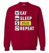 Eat Sleep Dollar General Repeat Crewneck Sweatshirt