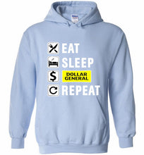 Eat Sleep Dollar General Repeat Hoodie