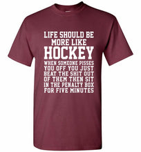 Life Should Be More Like Hockey Shirt