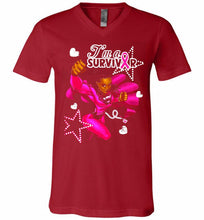 I'm A Survivor What Does Not Destrory Me Makes Me Stronger V-Neck Shirt