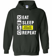Eat Sleep Dollar General Repeat Hoodie
