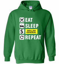 Eat Sleep Dollar General Repeat Hoodie