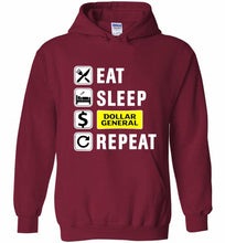 Eat Sleep Dollar General Repeat Hoodie