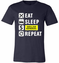 Eat Sleep Dollar General Repeat Canvas USA