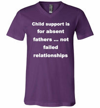 Child Support Is For Absent Fathers Not Failed Relationships V-Neck Shirt