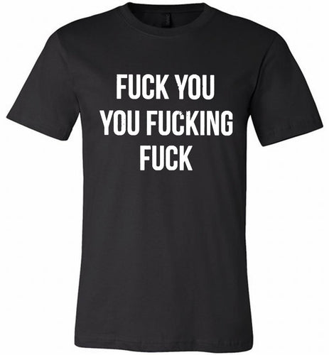 Fuck You You Fucking Fuck Canvas USA