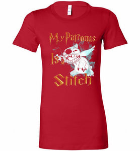 My Patronus Is A Stitch Bella Ladies Tee