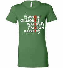 Pink Floyd Great Wright Gilmous Waters Mason Bella Ladies Tee