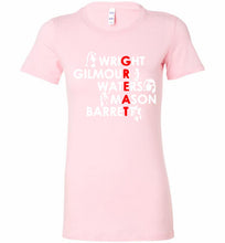 Pink Floyd Great Wright Gilmous Waters Mason Bella Ladies Tee