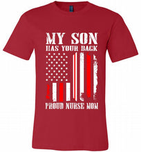My Son Has Your Back Proud Nurse Mom Canvas USA