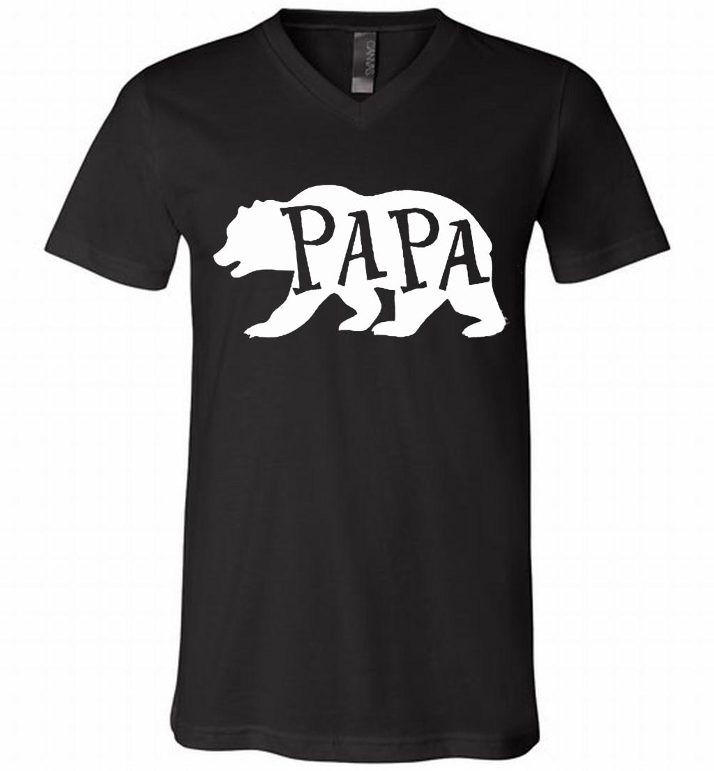 Papa Bear V-Neck Shirt