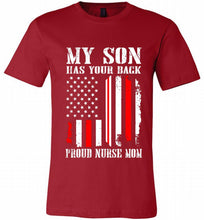My Son Has Your Back Proud Nurse Mom Canvas USA