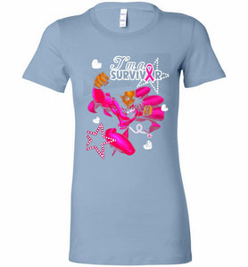 I'm A Survivor What Does Not Destrory Me Makes Me Stronger Bella Ladies Tee