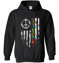 Peace flower American flag Hoodie