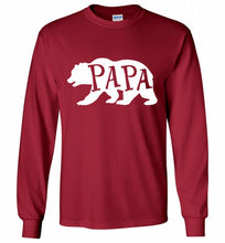 Papa Bear Gildan Long Shirt