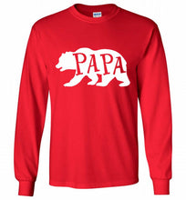 Papa Bear Gildan Long Shirt