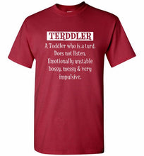 Terddler A Toddler Who Is A Turd Does Not Listen Shirt