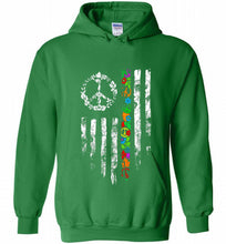 Peace flower American flag Hoodie