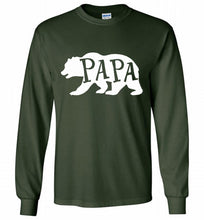 Papa Bear Gildan Long Shirt