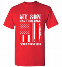 My Son Has Your Back Proud Nurse Mom Shirt