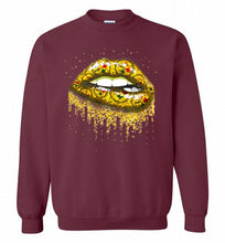 Sexy Pittsburgh Steelers Lips Football Crewneck Sweatshirt