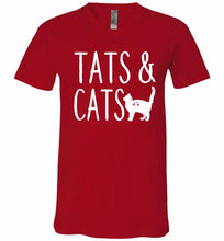 Tats And Cats V-Neck Shirt