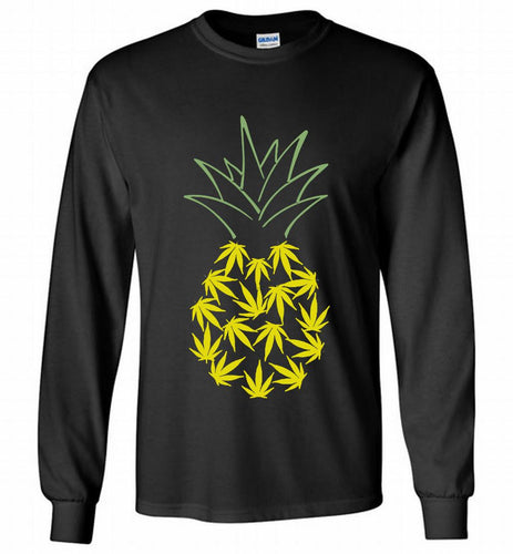 Pineapple Weed Leaf Gildan Long Shirt