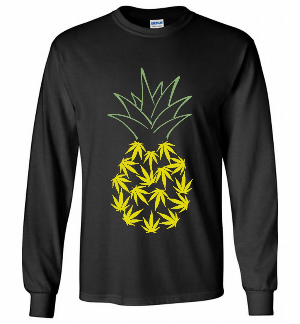 Pineapple Weed Leaf Gildan Long Shirt