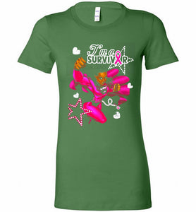 I'm A Survivor What Does Not Destrory Me Makes Me Stronger Bella Ladies Tee