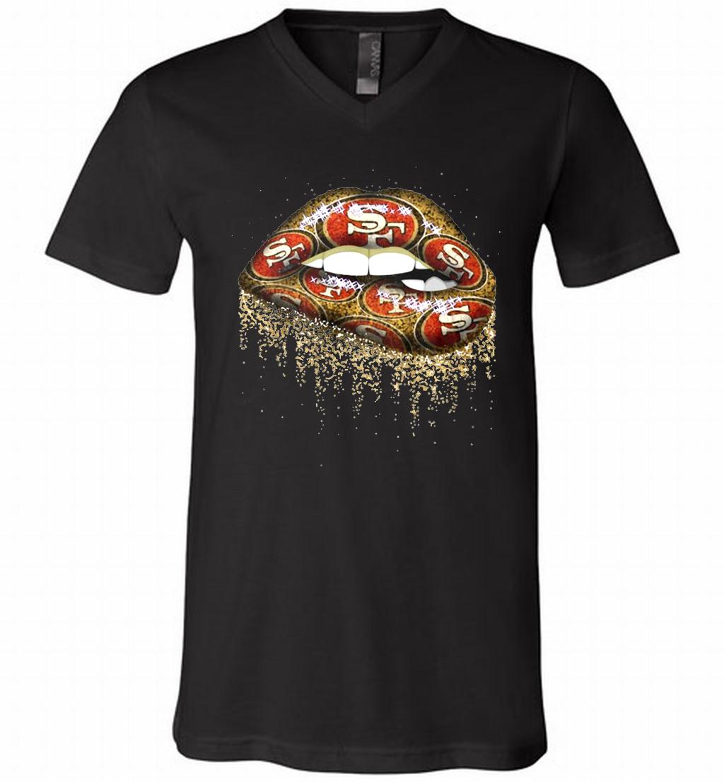 San Francisco 49ers Lip V-Neck Shirt