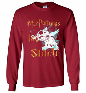 My Patronus Is A Stitch Gildan Long Shirt