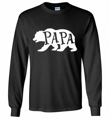 Papa Bear Gildan Long Shirt