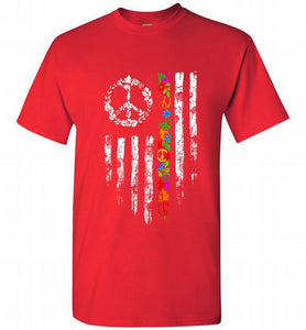 Peace flower American flag Shirt