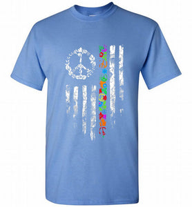 Peace flower American flag Shirt