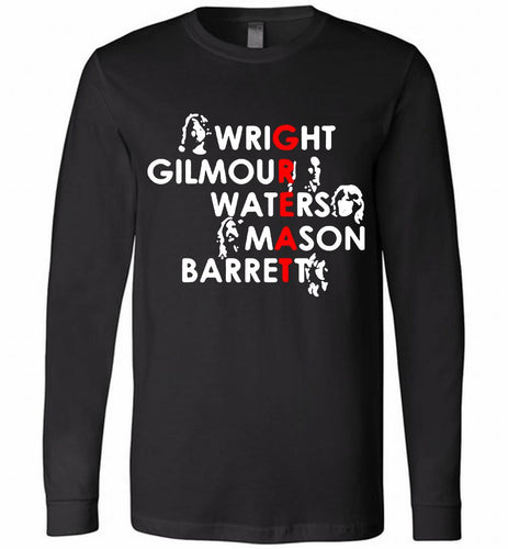 Pink Floyd Great Wright Gilmous Waters Mason Long Sleeve
