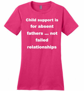 Child Support Is For Absent Fathers Not Failed Relationships Ladies Perfect