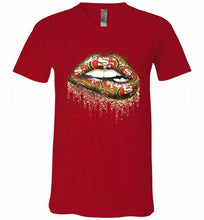 San Francisco 49ers Lip V-Neck Shirt