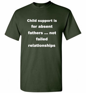 Child Support Is For Absent Fathers Not Failed Relationships Shirt