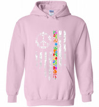 Peace flower American flag Hoodie