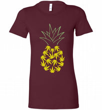 Pineapple Weed Leaf Bella Ladies Tee